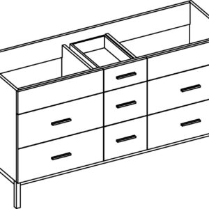 60" 7-Drawer Vanities