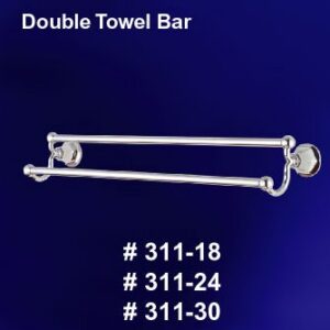 Regent Collection - 311 - 24" Double Bar, Polished Brass