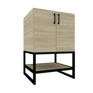 42" 2-Door Vanity with Open Shelf