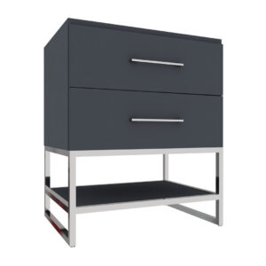 30" 2-Drawer Vanity with Open Shelf