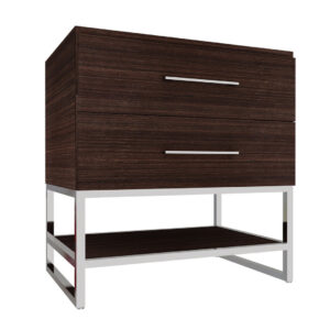 36" 2-Drawer Vanity with Open Shelf