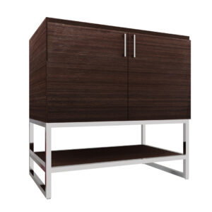 36" 2-Door Vanity with Open Shelf