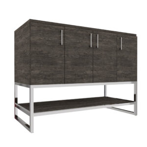 48" 4-Door Vanity with Open Shelf