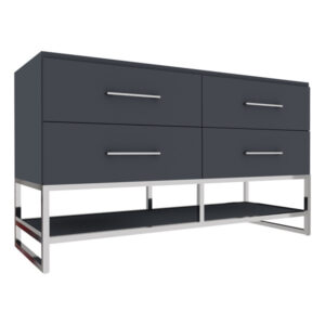72" 4-Drawer Vanity with Open Shelf