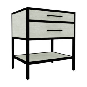 30" Single Drawer Vanity with Open Shelf