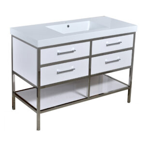48" 2-Drawer Vanity with Open Shelf