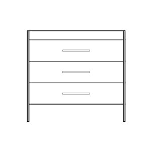Jupiter 36" - 3-Drawer