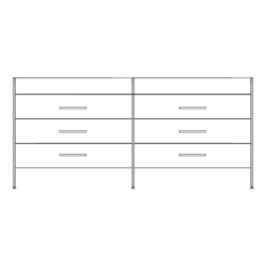 Jupiter 72" 6-Drawer vanity