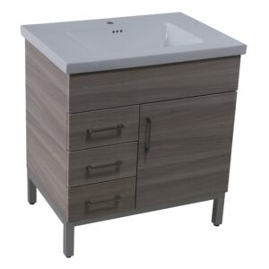 24" 1-Door, 3-Drawer Vanities