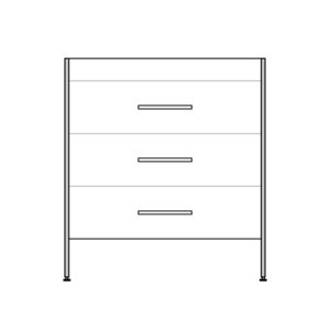 30" 3-Drawer Vanity for NEW KIRA 32
