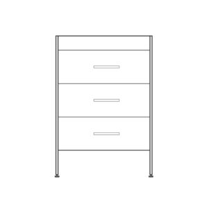 20" 3-Drawer Vanity for AUTUMN 21