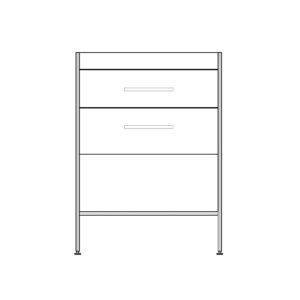 20" 2-Drawer Vanity with Open Shelf for AUTUMN 21