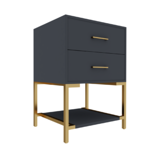 24" 2-Drawer Vanity with Open Shelf