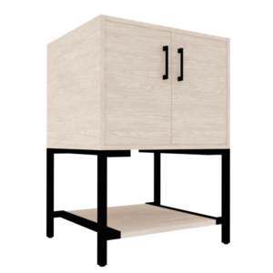 30" 2-Door Vanity with Open Shelf