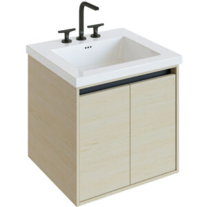 42" 2-Door Handle-Free Vanity